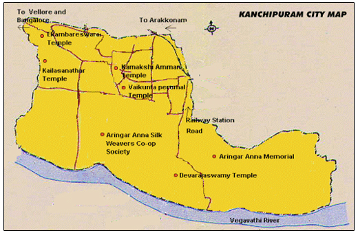 Kanchipuram Map